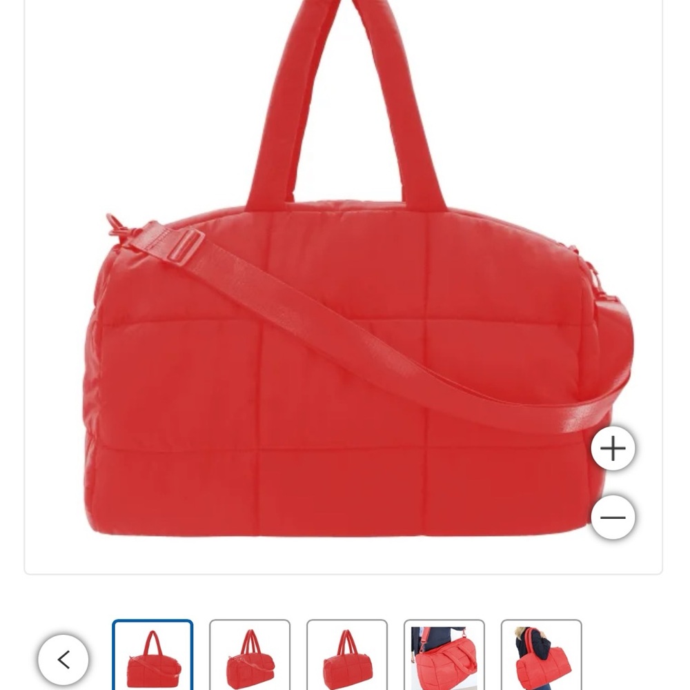My Tagalong Cloud Quilted Red Travel Bag - Picture 5 of 5